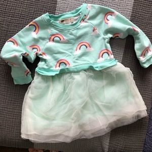 Monica + Andy 2T Rainbow sweatshirt dress EUC